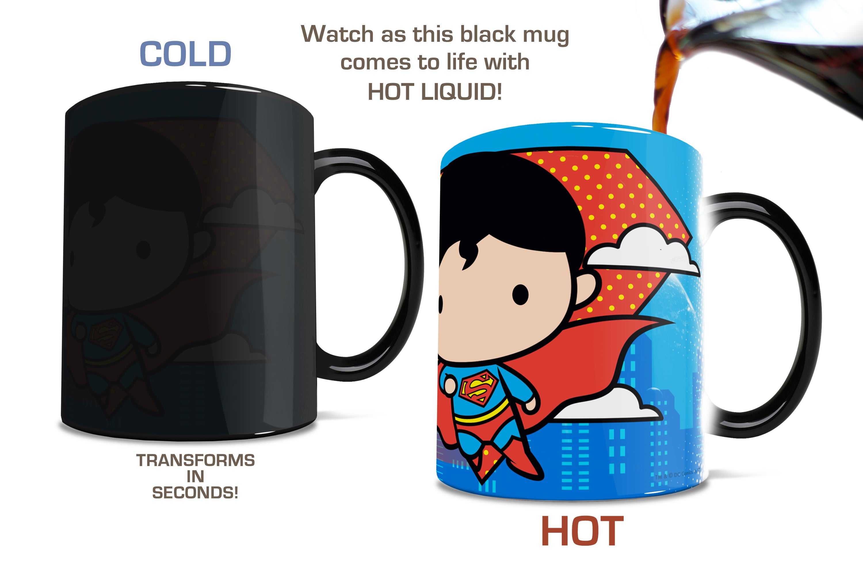 DC Comics (Justice League - Superman Cartoon) Morphing Mugs® Heat-Sensitive Mug MMUG646